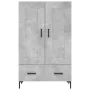 Tall engineered wood sideboard in gray concrete 69.5x31x115 cm by , Sideboards - Ref: Foro24-830328, Price: 87,40 €, Discount: %