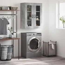 Concrete gray wall cabinet 69.5x34x90 cm by , Sideboards - Ref: Foro24-828488, Price: 102,46 €, Discount: %