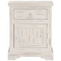 Mesita de noche de madera maciza de mango blanca 40x30x50 cm de , Mesitas de noche - Ref: Foro24-247713, Precio: 120,85 €, De...