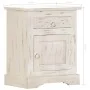 Mesita de noche de madera maciza de mango blanca 40x30x50 cm de , Mesitas de noche - Ref: Foro24-247713, Precio: 120,85 €, De...