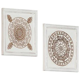 Paneles de pared tallados a mano 2 unidades MDF 40x40x1,5cm de , Recubrimiento de paredes - Ref: Foro24-321659, Precio: 36,06...