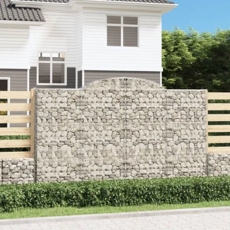 Gabion baskets 10 units, arched shape, iron, 300x50x180/200cm by , Pots and planters - Ref: Foro24-3146781, Price: 1,00 €, Di...