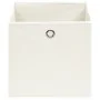 Cajas de almacenaje 4 uds tela blanco 32x32x32 cm de , Cestas para almacenaje - Ref: Foro24-288349, Precio: 24,90 €, Descuent...