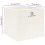 Cajas de almacenaje 4 uds tela blanco 32x32x32 cm de , Cestas para almacenaje - Ref: Foro24-288349, Precio: 24,90 €, Descuent...