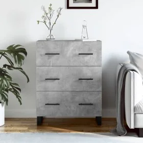 Aparador de madera de ingeniería gris hormigón 69,5x34x90 cm de , Aparadores - Ref: Foro24-827880, Precio: 110,36 €, Descuent...