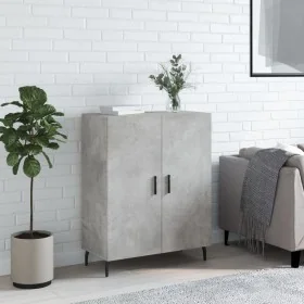 Aparador de madera de ingeniería gris hormigón 69,5x34x90 cm de , Aparadores - Ref: Foro24-827744, Precio: 83,74 €, Descuento: %