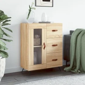 Aparador de madera de ingeniería roble Sonoma 69,5x34x90 cm de , Aparadores - Ref: Foro24-828015, Precio: 68,75 €, Descuento: %
