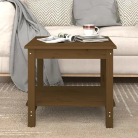 Solid pine wood honey brown coffee table 50x50x45 cm by , Coffee table - Ref: Foro24-822280, Price: 63,45 €, Discount: %