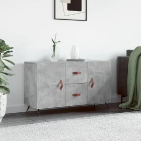 Aparador de madera de ingeniería gris hormigón 100x36x60 cm de , Aparadores - Ref: Foro24-828144, Precio: 84,23 €, Descuento: %