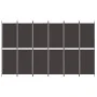Biombo divisor de 6 paneles de tela marrón 300x180 cm de , Divisores de ambientes - Ref: Foro24-350223, Precio: 63,33 €, Desc...