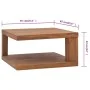 Mesa de centro madera maciza de teca 65x65x33 cm de , Mesas de centro - Ref: Foro24-326127, Precio: 122,66 €, Descuento: %