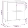 Oak Sonoma plywood sideboard 60x35x70 cm by , Sideboards - Ref: Foro24-831215, Price: 72,25 €, Discount: %