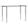 Mesa de comedor vidrio templado negro transparente 120x60x75 cm de , Mesas de cocina y de comedor - Ref: Foro24-281851, Preci...