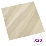 Self-adhesive PVC pallets 20 units 1.86 m² beige stripes by , Floors and carpets - Ref: Foro24-330133, Price: 36,99 €, Discou...