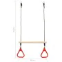 Columpio trapecio con anillas de , Juguetes de actividades para bebés - Ref: Foro24-93153, Precio: 26,96 €, Descuento: %