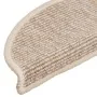 Alfombrilla autoadhesiva escalera 15 uds beige claro 56x17x3 cm de , Alfombrillas para escalones - Ref: Foro24-326897, Precio...