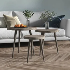 Set aus 3 Beistelltischen aus MDF und grauem Eisen von , Seitentische - Ref: Foro24-286095, Preis: 69,21 €, Rabatt: %
