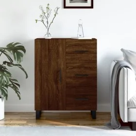 Aparador de madera de ingeniería marrón roble 69,5x34x90 cm de , Aparadores - Ref: Foro24-827947, Precio: 105,84 €, Descuento: %