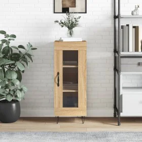 Aparador madera contrachapada color roble Sonoma 34,5x34x90 cm de , Aparadores - Ref: Foro24-828791, Precio: 54,95 €, Descuen...