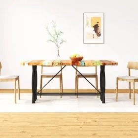 Mesa de comedor de madera maciza reciclada 180 cm de , Mesas de cocina y de comedor - Ref: Foro24-244800, Precio: 446,07 €, D...