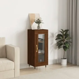 Aparador madera de ingeniería marrón roble 34,5x34x90 cm de , Aparadores - Ref: Foro24-828779, Precio: 60,42 €, Descuento: %