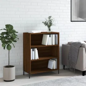 Engineered wood bookshelf in brown oak, 69.5x32.5x90 cm by , Sideboards - Ref: Foro24-828379, Price: 61,87 €, Discount: %