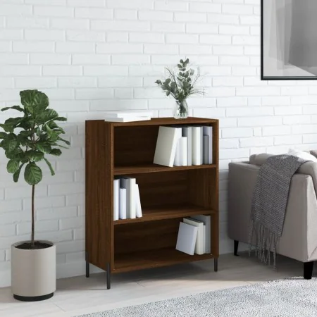 Engineered wood bookshelf in brown oak, 69.5x32.5x90 cm by , Sideboards - Ref: Foro24-828379, Price: 61,87 €, Discount: %