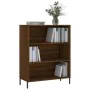Engineered wood bookshelf in brown oak, 69.5x32.5x90 cm by , Sideboards - Ref: Foro24-828379, Price: 61,87 €, Discount: %