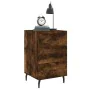 Engineered wood smoked oak bedside table 40x40x66 cm by , Nightstands - Ref: Foro24-827681, Price: 62,96 €, Discount: %