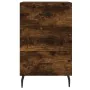 Engineered wood smoked oak bedside table 40x40x66 cm by , Nightstands - Ref: Foro24-827681, Price: 62,96 €, Discount: %