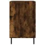 Engineered wood smoked oak bedside table 40x40x66 cm by , Nightstands - Ref: Foro24-827681, Price: 62,96 €, Discount: %