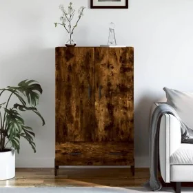 Aparador alto madera de ingeniería roble ahumado 69,5x31x115 cm de , Aparadores - Ref: Foro24-828249, Precio: 78,58 €, Descue...
