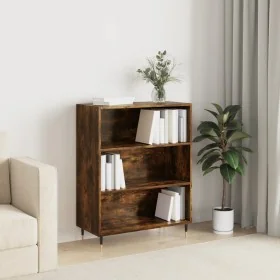 Estantería madera de ingeniería roble ahumado 69,5x32,5x90 cm de , Librerías y estanterías - Ref: Foro24-828345, Precio: 54,7...