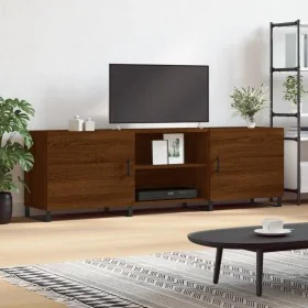 Mueble de TV madera de ingeniería roble marrón 150x30x50 cm de , Muebles TV - Ref: Foro24-829123, Precio: 113,87 €, Descuento: %