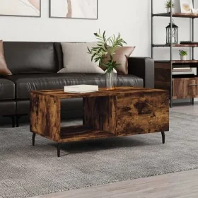 Rauchige Eichenholz-Sperrholz-Couchtisch 90x50x40 cm von , Couchtisch - Ref: Foro24-829233, Preis: 46,52 €, Rabatt: %