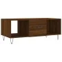 Mesa de centro madera contrachapada roble marrón 102x50x40 cm de , Mesas de centro - Ref: Foro24-829299, Precio: 64,23 €, Des...