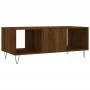 Mesa de centro madera contrachapada roble marrón 102x50x40 cm de , Mesas de centro - Ref: Foro24-829299, Precio: 64,23 €, Des...