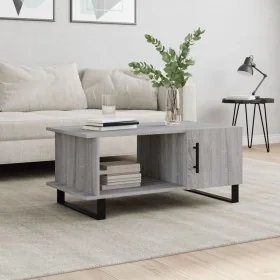 Mesa de centro madera contrachapada gris Sonoma 90x50x40 cm de , Mesas de centro - Ref: Foro24-829514, Precio: 67,38 €, Descu...