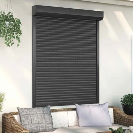 Anthrazitgraue Aluminiumjalousie 120x150 cm von , Fensterläden - Ref: Foro24-144984, Preis: 253,62 €, Rabatt: %