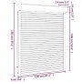 Anthrazitgraue Aluminiumjalousie 120x150 cm von , Fensterläden - Ref: Foro24-144984, Preis: 253,62 €, Rabatt: %