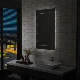 Espejo de pared de baño con LED 60x100 cm de , Espejos - Ref: Foro24-144713, Precio: 78,13 €, Descuento: %