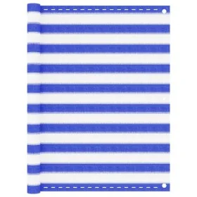 Toldo para balcón HDPE azul y blanco 120x600 cm de , Sombrillas - Ref: Foro24-310895, Precio: 28,25 €, Descuento: %