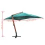 Sombrilla flotante Melia verde 300x400 cm de , Sombrillas - Ref: Foro24-40079, Precio: 252,27 €, Descuento: %