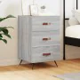 Bedside table made of gray Sonoma engineered wood, 40x40x66 cm. by , Nightstands - Ref: Foro24-827634, Price: 61,20 €, Discou...
