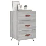 Bedside table made of gray Sonoma engineered wood, 40x40x66 cm. by , Nightstands - Ref: Foro24-827634, Price: 61,20 €, Discou...