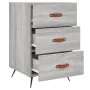 Bedside table made of gray Sonoma engineered wood, 40x40x66 cm. by , Nightstands - Ref: Foro24-827634, Price: 61,20 €, Discou...