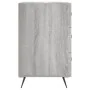 Bedside table made of gray Sonoma engineered wood, 40x40x66 cm. by , Nightstands - Ref: Foro24-827634, Price: 61,20 €, Discou...