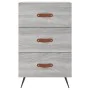Bedside table made of gray Sonoma engineered wood, 40x40x66 cm. by , Nightstands - Ref: Foro24-827634, Price: 61,20 €, Discou...