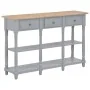 Mesa consola de MDF gris 120x30x76 cm de , Mesas auxiliares - Ref: Foro24-280017, Precio: 153,27 €, Descuento: %