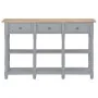 Mesa consola de MDF gris 120x30x76 cm de , Mesas auxiliares - Ref: Foro24-280017, Precio: 153,27 €, Descuento: %